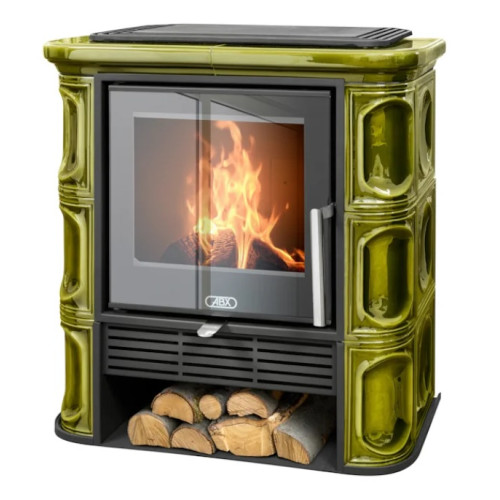 Kachlová kamna ABX Florencie exklusive Zelená